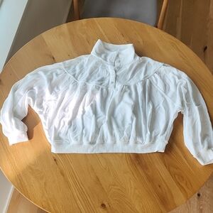 Aerie Terrycloth Cropped Shirt, Small